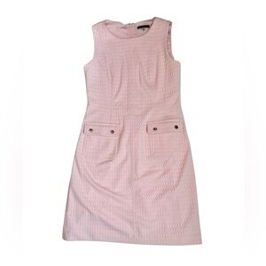 Tommy Hilfiger Pink Textured Sleeveless A-Line Dress Size 10